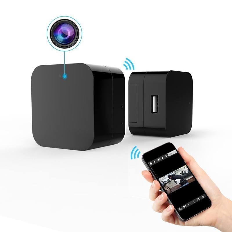Cargador con cámara WiFi Full HD