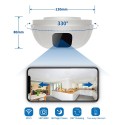Smoke detector WIFI camera long autonomy rotating 330°