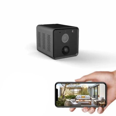 Batería de larga duración conectada Cámara WIFI Detección de movimiento PIR