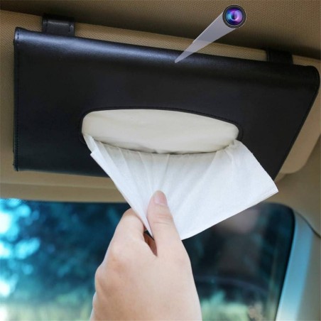 Cámara de coche WIFI en una caja de pañuelos