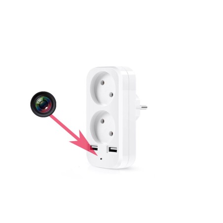 Detección de movimiento del enchufe de la cámara WiFi Full HD