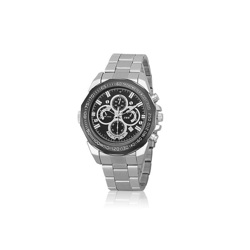 Reloj Metálico con Cámara Full HD, Visión Nocturna y Micrófono Integrado
