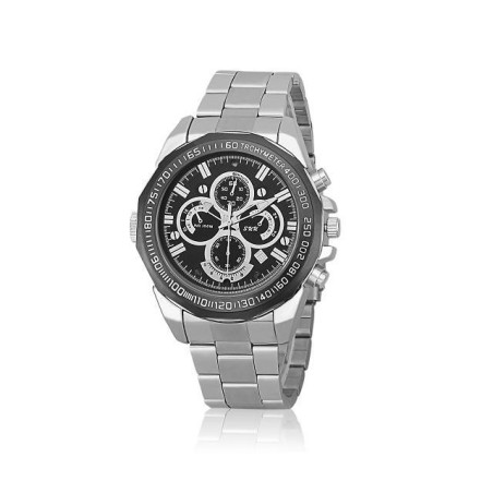 Reloj Metálico con Cámara Full HD, Visión Nocturna y Micrófono Integrado
