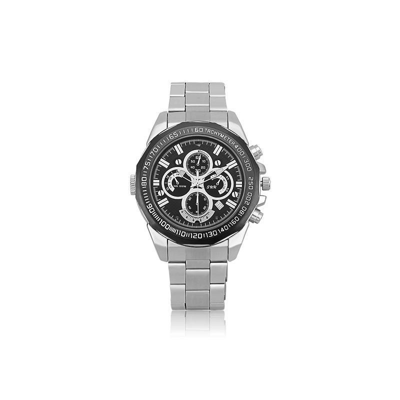 Reloj Metálico con Cámara Full HD, Visión Nocturna y Micrófono Integrado