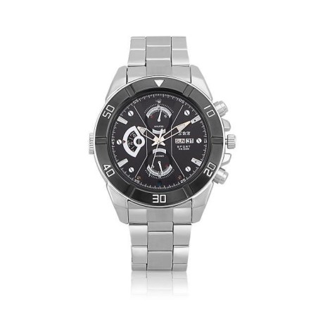 Reloj Metálico con Cámara Full HD, Visión Nocturna y Micrófono Integrado
