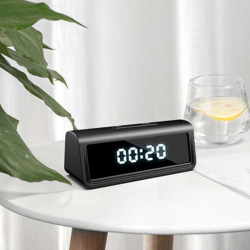 Reloj con cámara WiFi Full HD y detección de movimiento