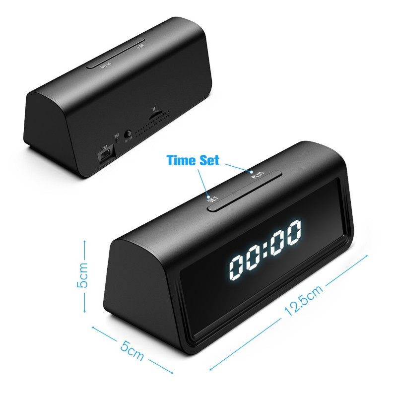 Clock with WiFi Full HD Camera and Motion Detection