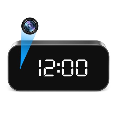 Klok met WiFi Camera Full HD en Opname