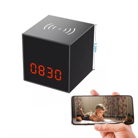 Caméra WiFi Full HD réveil avec chargeur induction