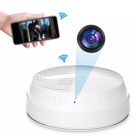 Cámara WiFi Full HD Detector de Humo Detector de Movimiento
