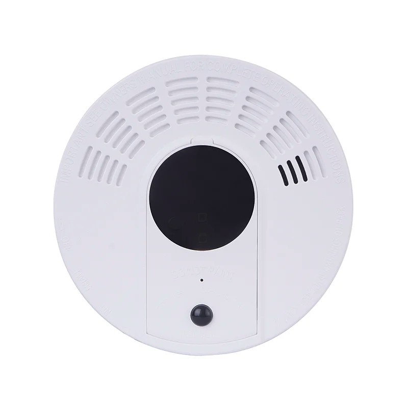 WIFI cámara detector de humo batería de larga duración 1 año detección de movimiento