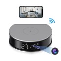 Full HD WiFi Camera in Alarm Clock with Wireless Charging