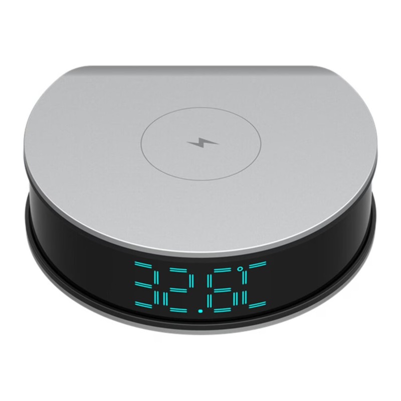 Cámara WiFi Full HD integrada en despertador con carga inalámbrica