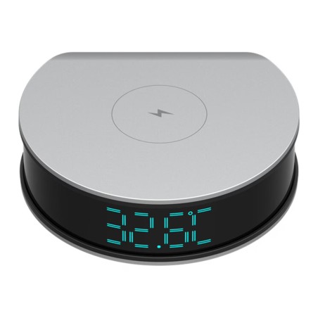 Cámara WiFi Full HD integrada en despertador con carga inalámbrica