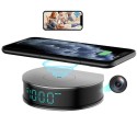 Full HD WiFi Camera in Alarm Clock with Wireless Charging