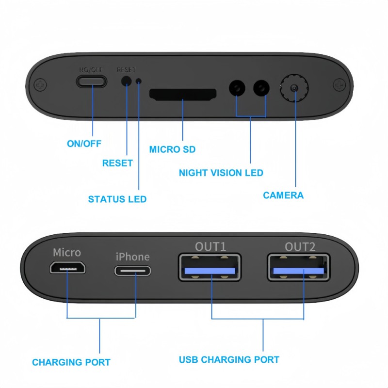 Cámara Full HD batería externa – 20 horas de autonomía