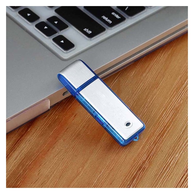 Grabadora de audio dictáfono llave USB 20 horas de duración de la batería