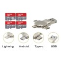 Lector de tarjetas Micro SD compatible con iPhone y Android