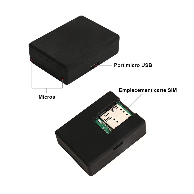 Micro GSM espion écoute à distance avec GPS
