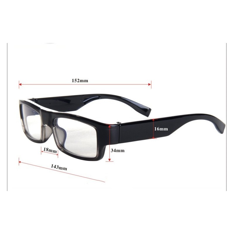 Gafas con cámara Full HD 90 minutos invisibles