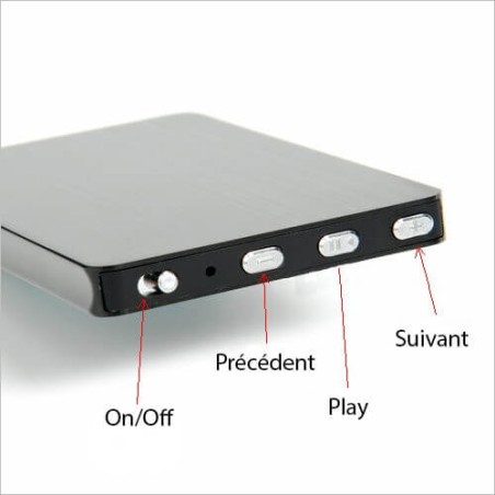 Micro enregistreur espion longue autonomie 80h et 160h en détection