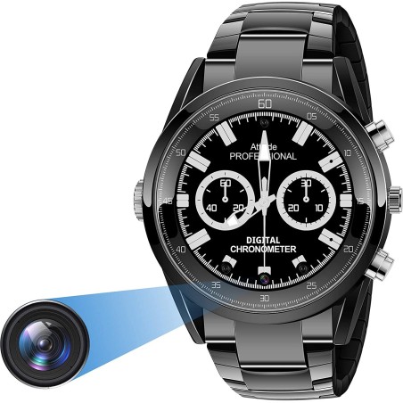 Reloj con cámara full hd con visión nocturna de 120 minutos